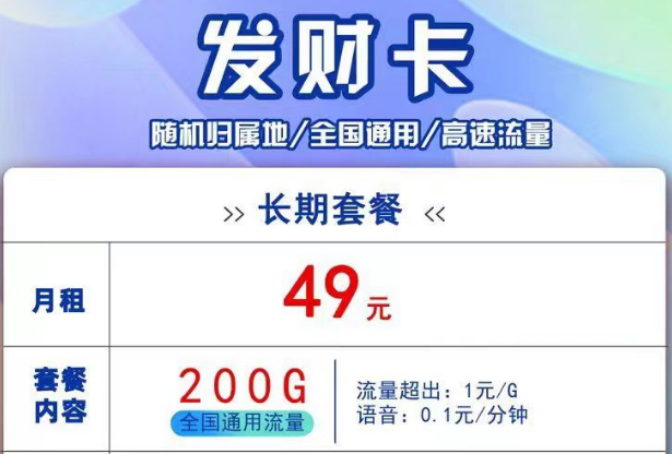 聯(lián)通線上流量卡有長(zhǎng)期套餐嗎？聯(lián)通發(fā)財(cái)卡、吉祥卡、銀兔卡9元月租卡|純通用流量